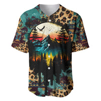 Country Girl Baseball Jersey Play Me Some Mountain Music with Leoppard Pattern TS07 - Wonder Print Shop