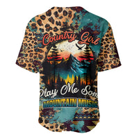 Country Girl Baseball Jersey Play Me Some Mountain Music with Leoppard Pattern TS07 - Wonder Print Shop