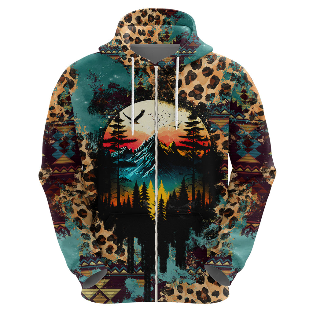 Country Girl Hoodie Play Me Some Mountain Music with Leoppard Pattern TS07 - Wonder Print Shop