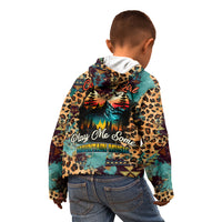 Country Girl Kid Hoodie Play Me Some Mountain Music with Leoppard Pattern TS07 - Wonder Print Shop