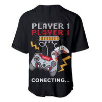 Father's Day Baseball Jersey Gamer Dad Level Up TS07 - Wonder Print Shop