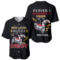 Father's Day Baseball Jersey Gamer Dad Level Up TS07 - Wonder Print Shop