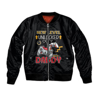 Father's Day Bomber Jacket Gamer Dad Level Up TS07 - Wonder Print Shop