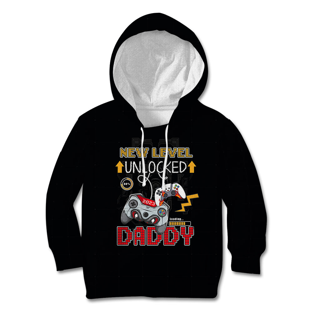 Father's Day Kid Hoodie Gamer Dad Level Up TS07 - Wonder Print Shop
