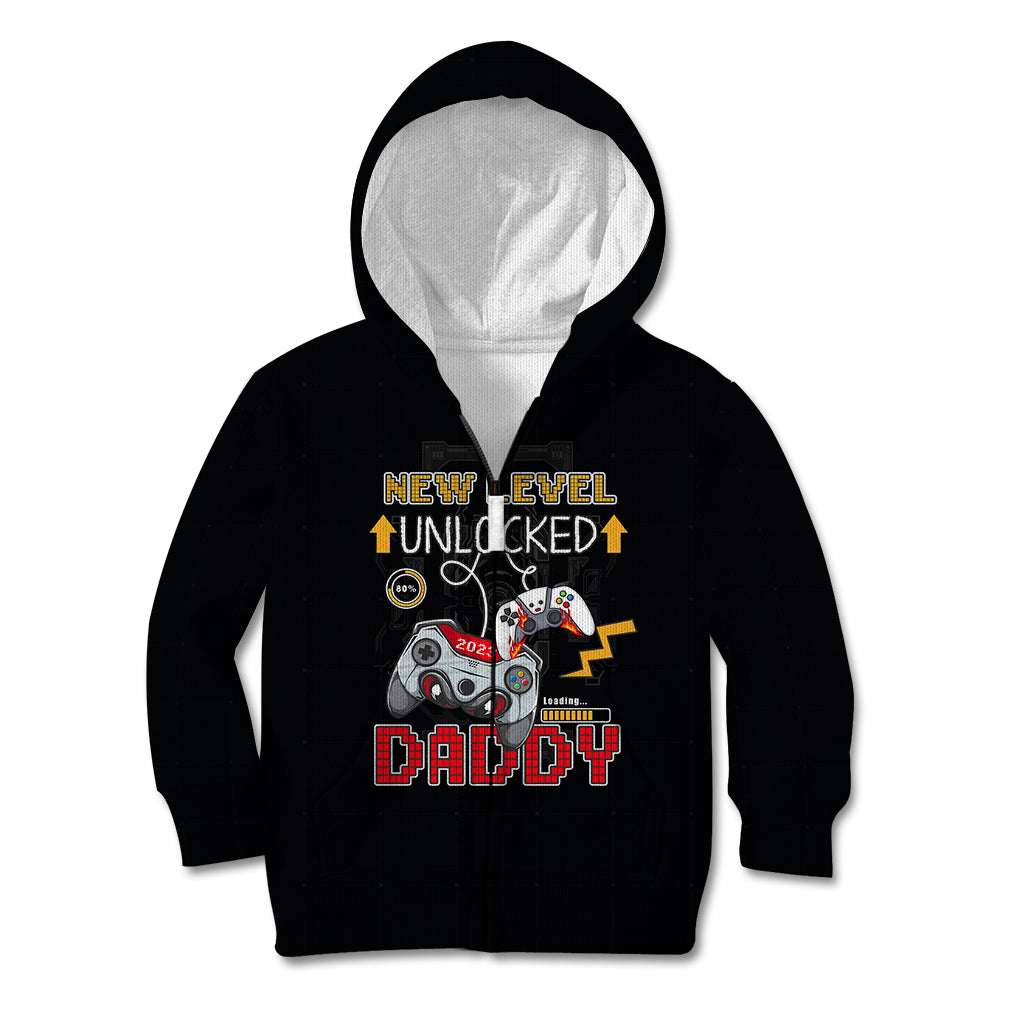 Father's Day Kid Hoodie Gamer Dad Level Up TS07 - Wonder Print Shop