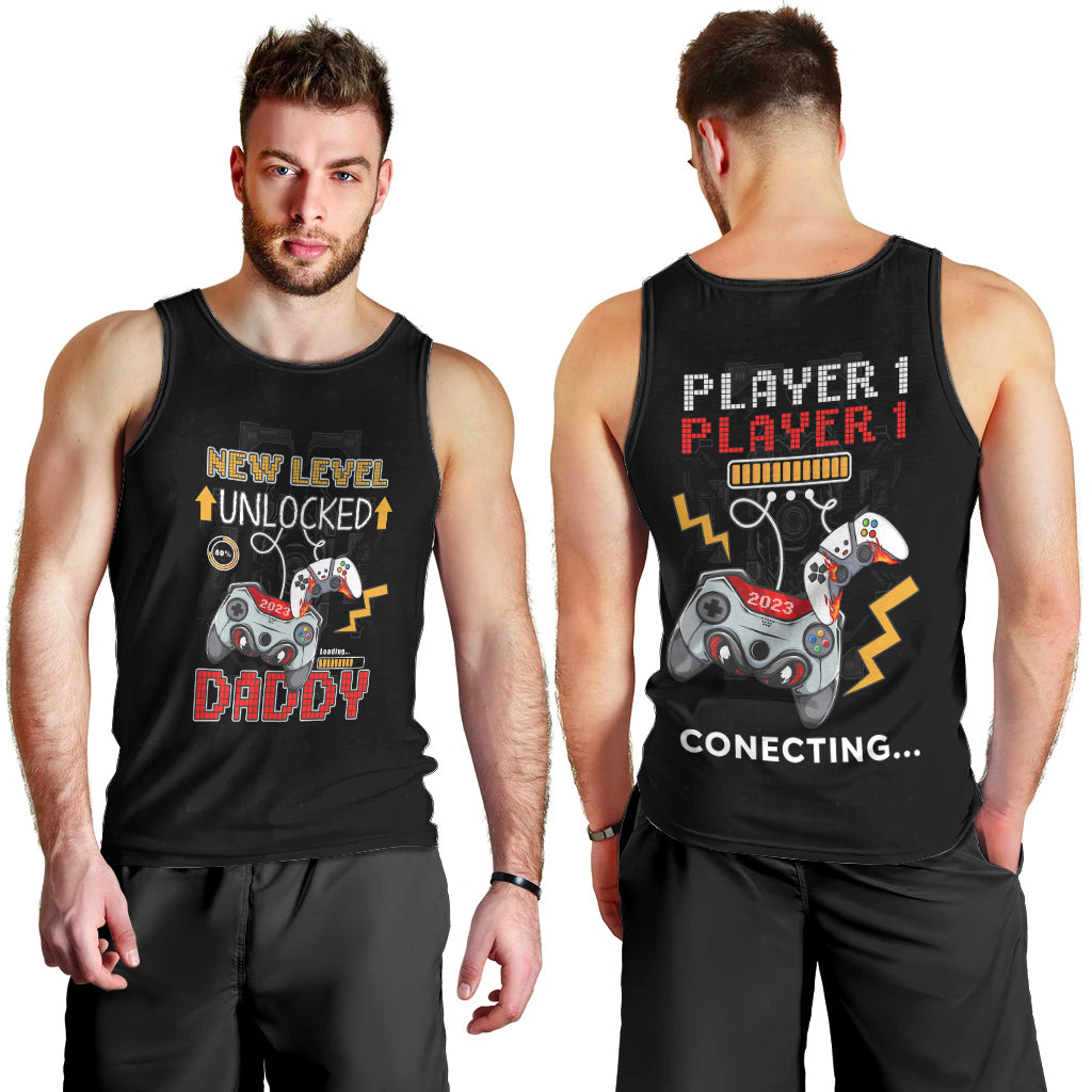 fathers-day-men-tank-top-gamer-dad-level-up