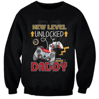 Father's Day Sweatshirt Gamer Dad Level Up TS07 - Wonder Print Shop