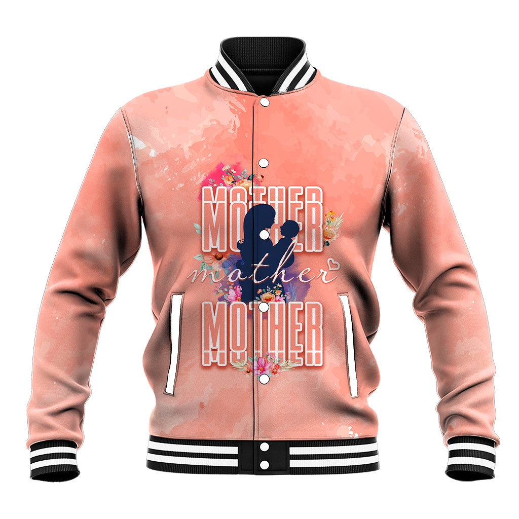 Mommy Baseball Jacket Floral Pastel Style for Mother Day TS07 - Wonder Print Shop