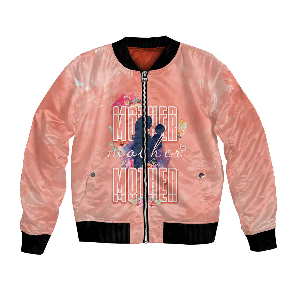 Mommy Bomber Jacket Floral Pastel Style for Mother Day TS07 - Wonder Print Shop