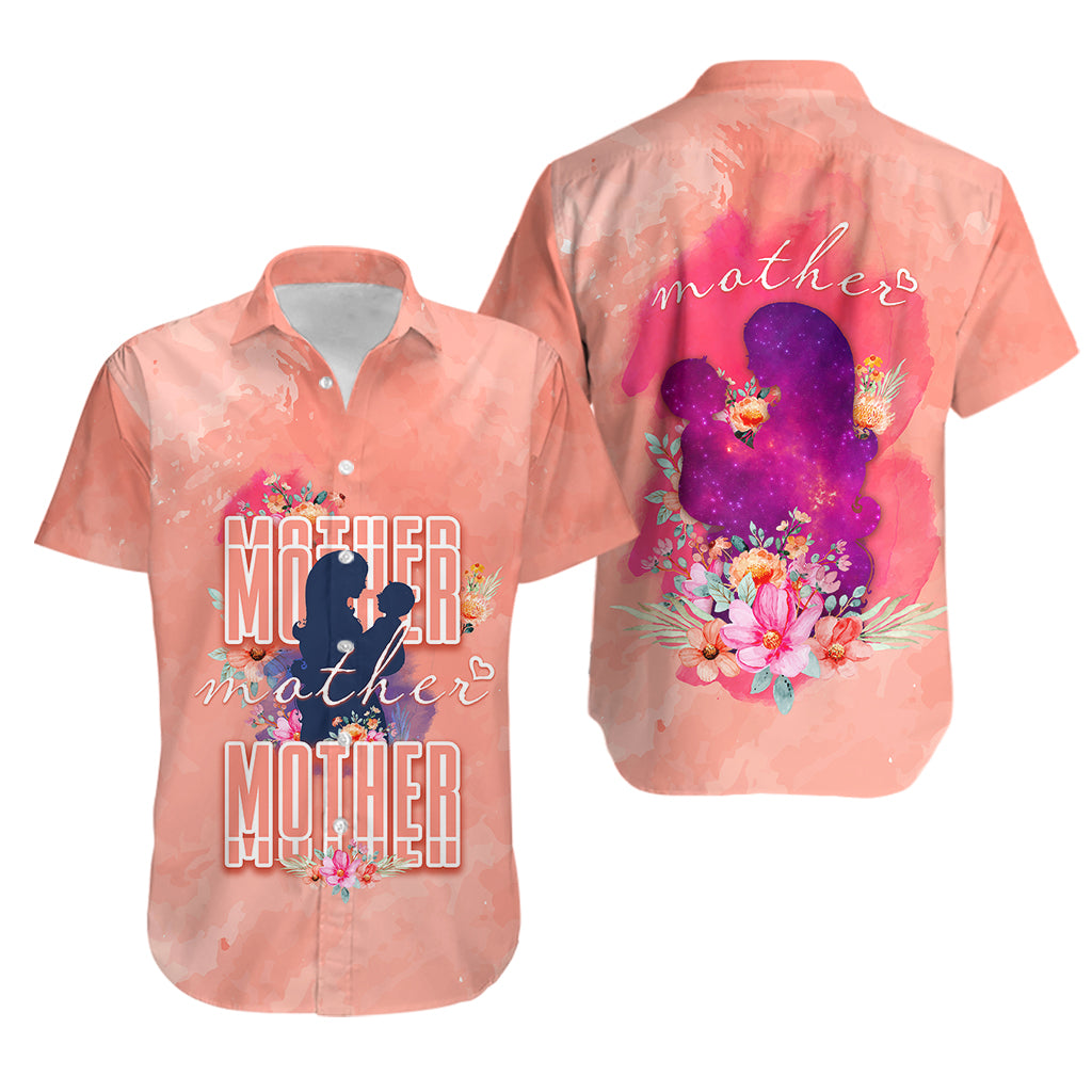Mommy Hawaiian Shirt Floral Pastel Style for Mother Day TS07 - Wonder Print Shop