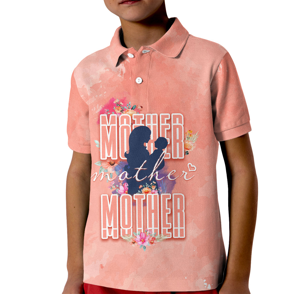 Mommy Polo Shirt for Kid Floral Pastel Style for Mother Day TS07 - Wonder Print Shop