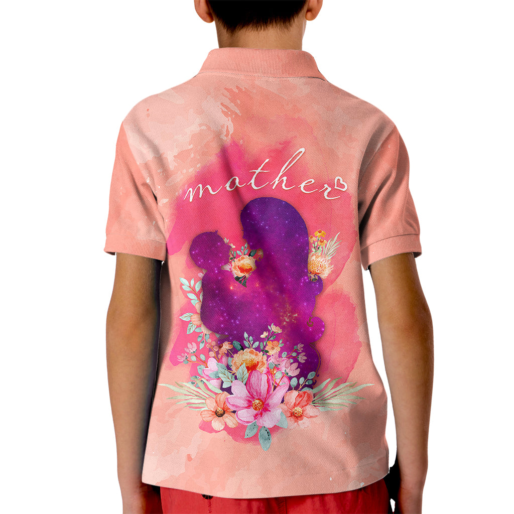 Mommy Polo Shirt for Kid Floral Pastel Style for Mother Day TS07 - Wonder Print Shop