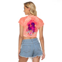 Mommy Raglan Cropped T Shirt Floral Pastel Style for Mother Day TS07 - Wonder Print Shop