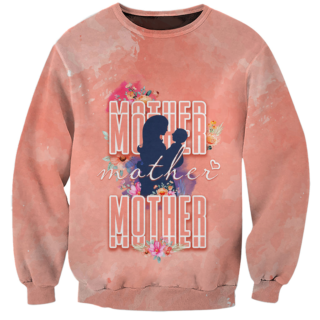 Mommy Sweatshirt Floral Pastel Style for Mother Day TS07 - Wonder Print Shop