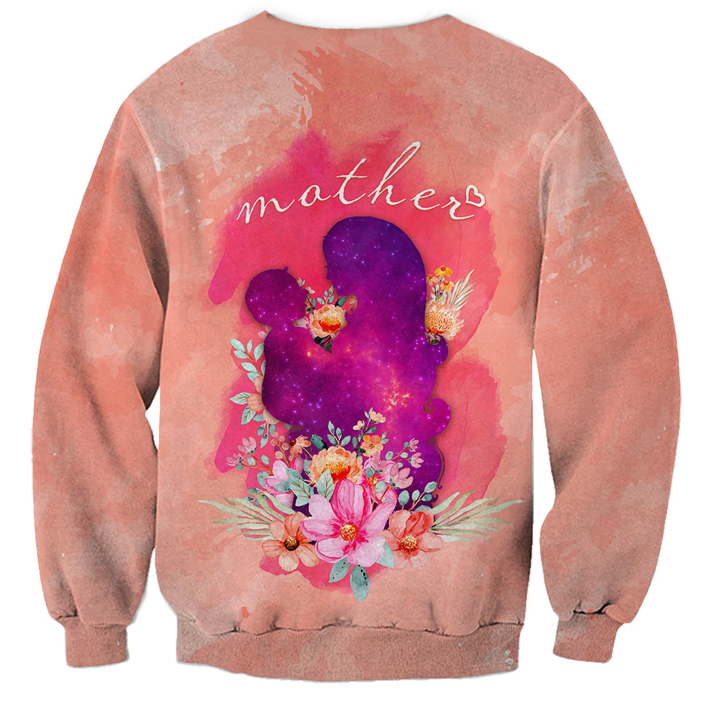 Mommy Sweatshirt Floral Pastel Style for Mother Day TS07 - Wonder Print Shop