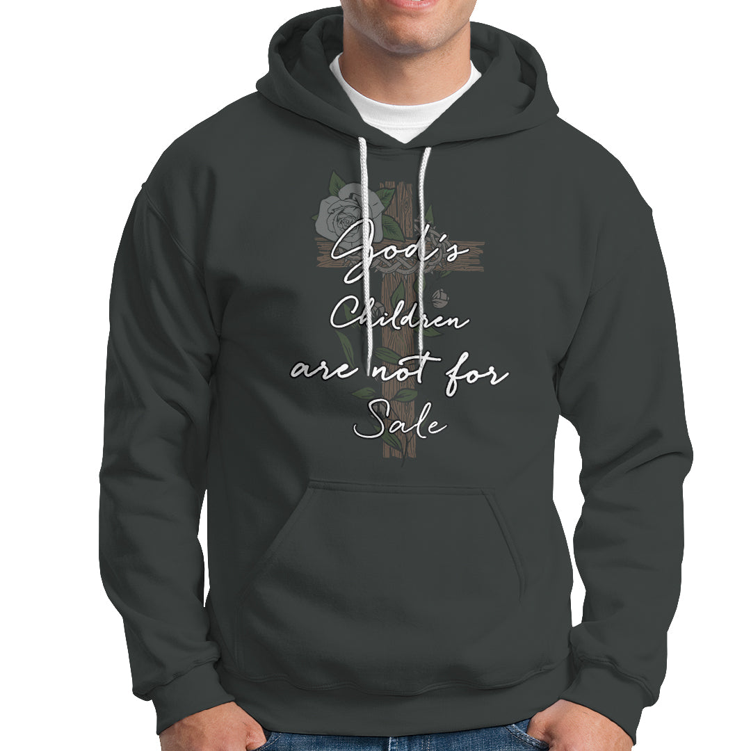 Human Trafficking Hoodie God's Children Are Not For Sale T Shirt, Christian Religious Tee, God Cross Human Rights TS08 - Wonder Print Shop