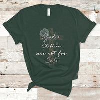 Human Trafficking T Shirt God's Children Are Not For Sale T Shirt, Christian Religious Tee, God Cross Human Rights TS08 - Wonder Print Shop