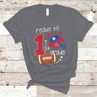 Back To School T Shirt Ready To Tackle First Grade Tee, Football For Kids, First Day Of School T- Shirt, Back to School TS08 - Wonder Print Shop