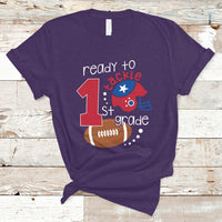 Back To School T Shirt Ready To Tackle First Grade Tee, Football For Kids, First Day Of School T- Shirt, Back to School TS08 - Wonder Print Shop