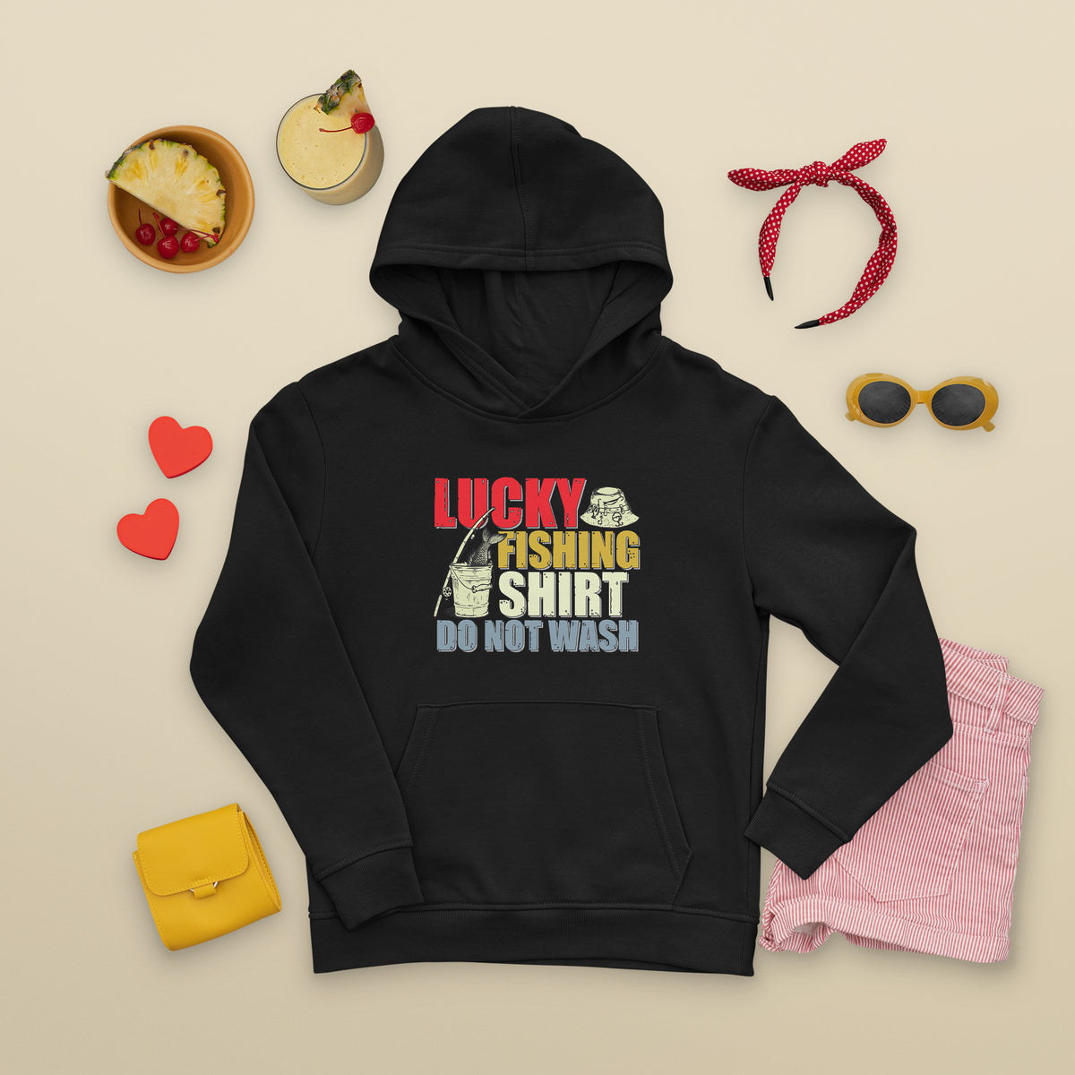 Fishing Hoodie Lucky Fishing Shirt Do Not Wash Shirt, Vintage Fish Lover Tee, Dad Birthday Gift, Sportsmens For Fishing TS08 - Wonder Print Shop