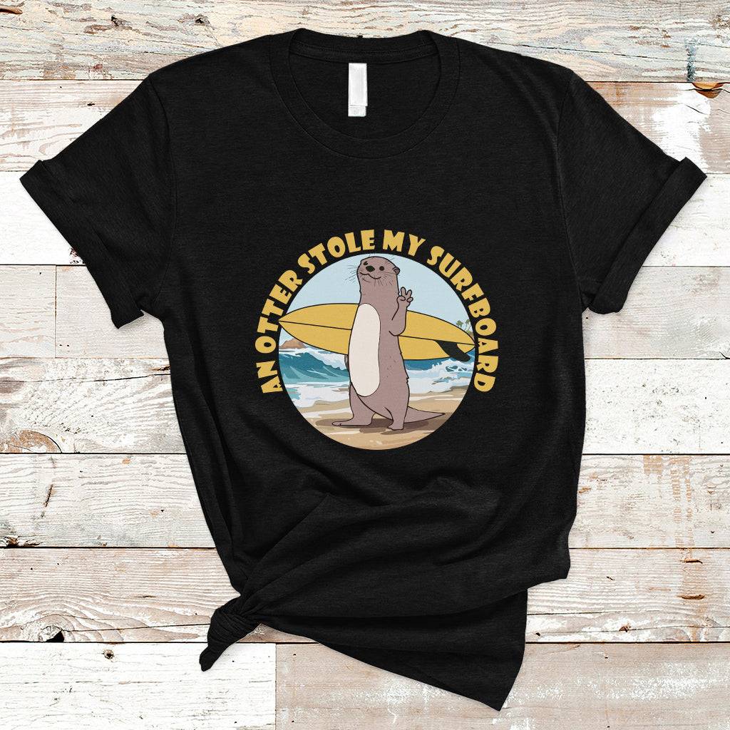 Otter 841 T Shirt An Otter Stole My Surfboard Tee, Meme Otter Team 841 Shirt, Otter From California Outfit, Surfboard Stealing Sea Otter TS08 - Wonder Print Shop
