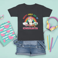 Back to school T Shirt For Kid Happy First Day of Kindergarten Shirt, Unicorn Raibow Coloful Oufit, Gift for Teachers, Kindergarten Teacher TS08 - Wonder Print Shop