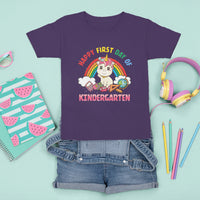 Back to school T Shirt For Kid Happy First Day of Kindergarten Shirt, Unicorn Raibow Coloful Oufit, Gift for Teachers, Kindergarten Teacher TS08 - Wonder Print Shop