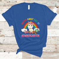 Back to school T Shirt Happy First Day of Kindergarten Shirt, Unicorn Raibow Coloful Oufit, Gift for Teachers, Kindergarten Teacher TS08 - Wonder Print Shop