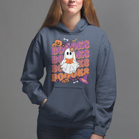 Halloween Hoodie Boooks Ghosts Tee, Funny Halloween Casual Shirt, Book-Loving Teacher Outfit, Bookworm TS08 - Wonder Print Shop