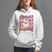 Halloween Hoodie Boooks Ghosts Tee, Funny Halloween Casual Shirt, Book-Loving Teacher Outfit, Bookworm TS08 - Wonder Print Shop