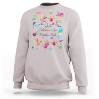 Human Trafficking Sweatshirt God's Children Are Not For Sale Shirt, Colorful Hand Tee, Christian Religious Shirt, Human Rights TS08 - Wonder Print Shop