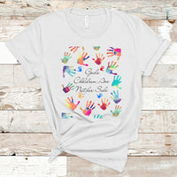 Human Trafficking T Shirt God's Children Are Not For Sale Shirt, Colorful Hand Tee, Christian Religious Shirt, Human Rights TS08 - Wonder Print Shop