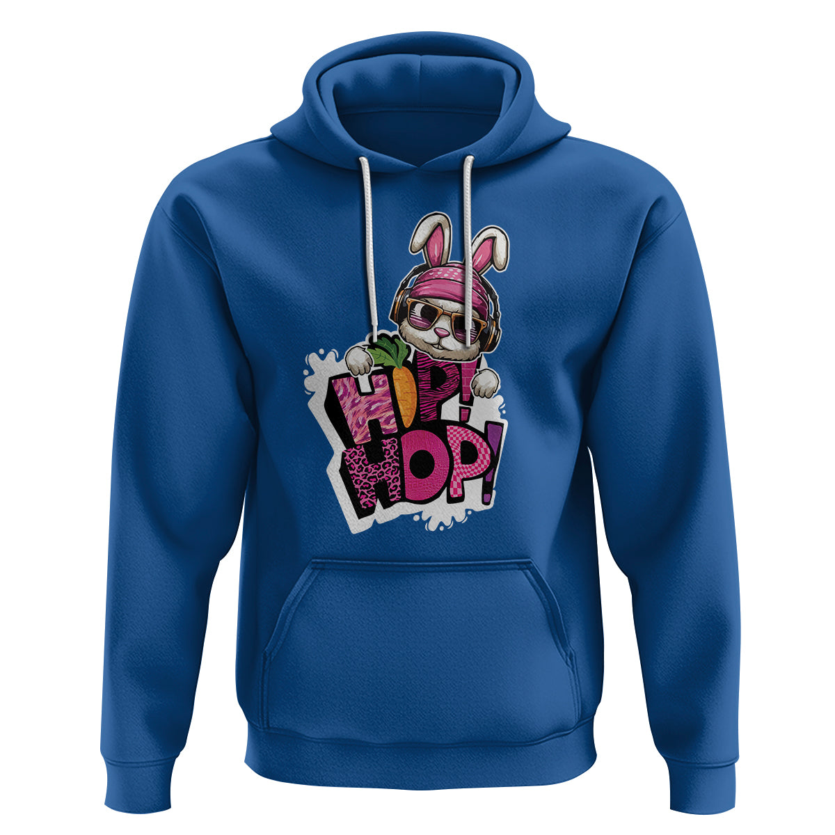 Easter Day Cool Hip Hop Bunny Hoodie - Wonder Print Shop