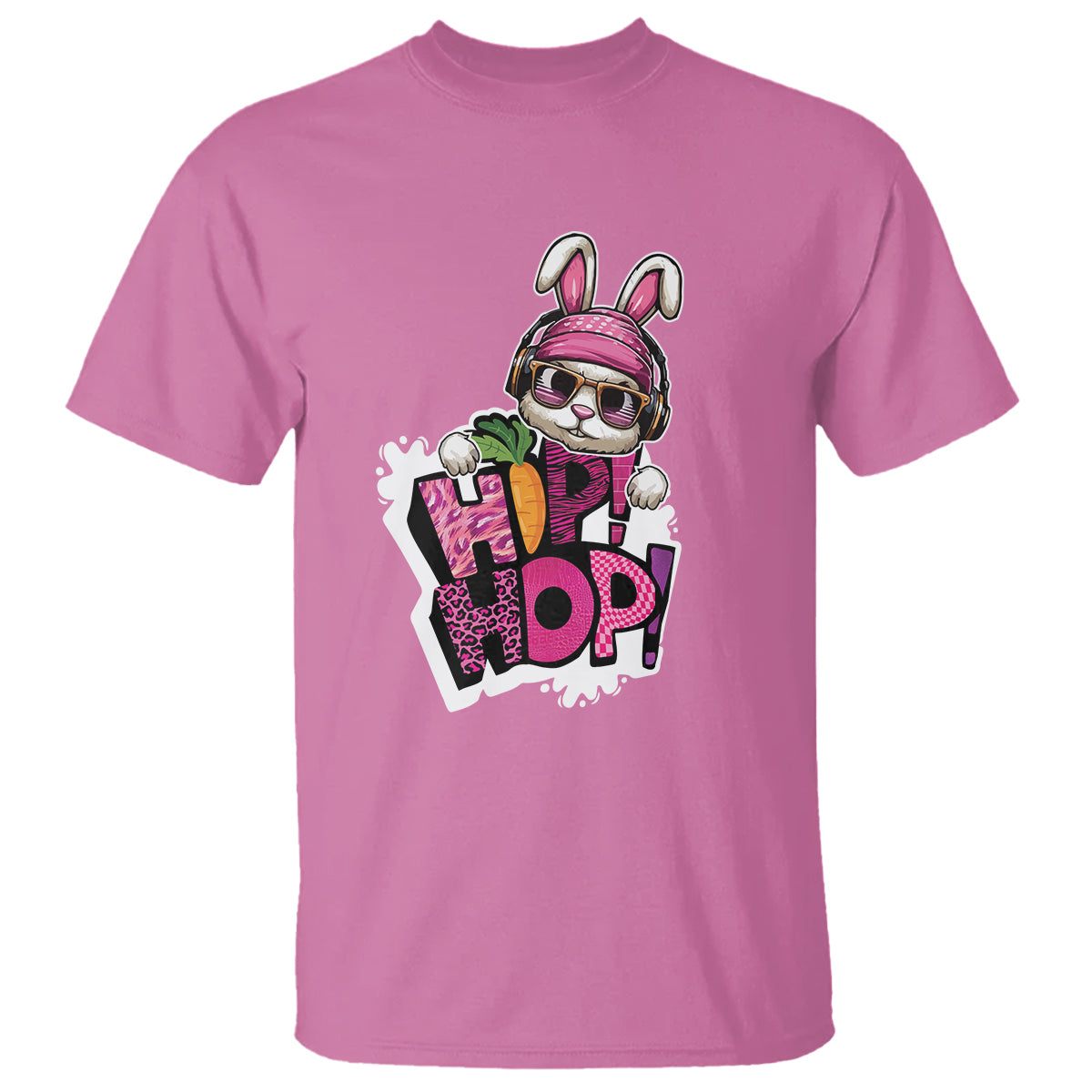 Easter Day Cool Hip Hop Bunny T Shirt - Wonder Print Shop