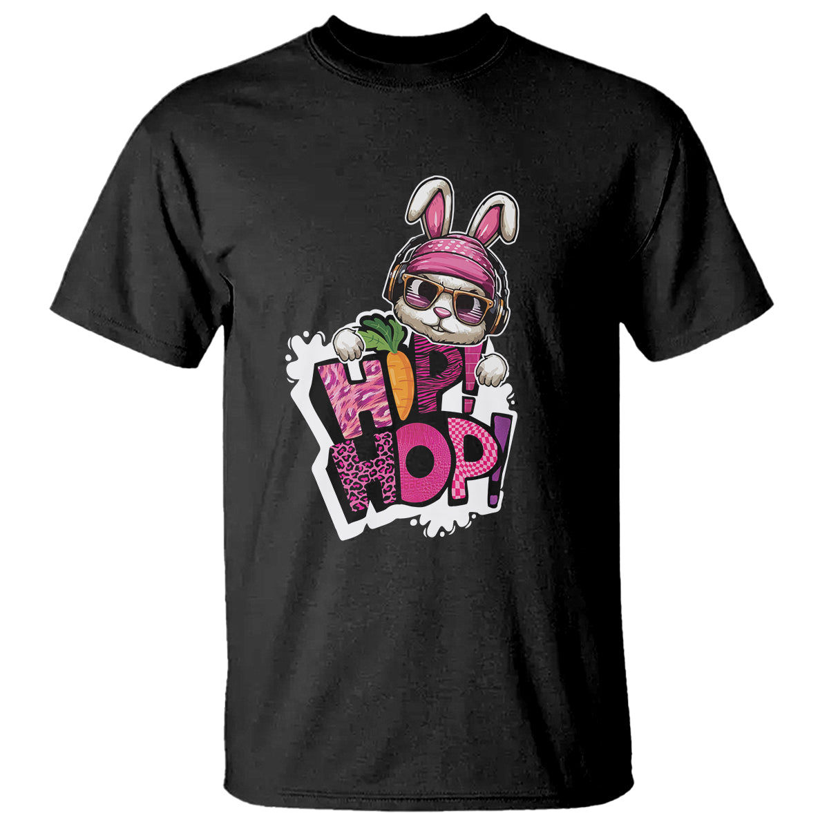 Easter Day Cool Hip Hop Bunny T Shirt - Wonder Print Shop