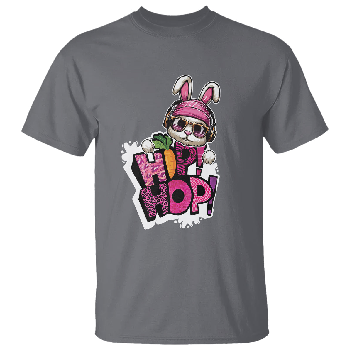 Easter Day Cool Hip Hop Bunny T Shirt - Wonder Print Shop