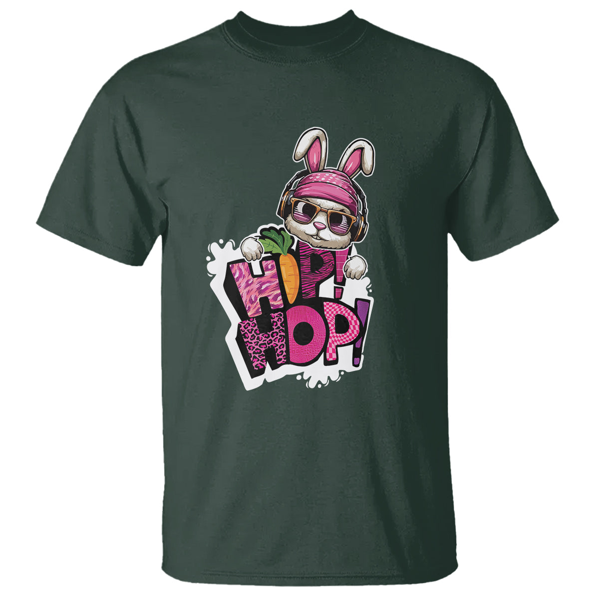 Easter Day Cool Hip Hop Bunny T Shirt - Wonder Print Shop