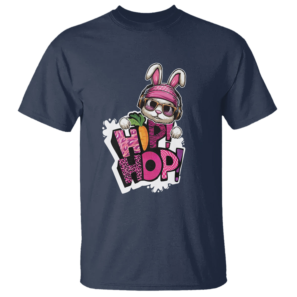 Easter Day Cool Hip Hop Bunny T Shirt - Wonder Print Shop