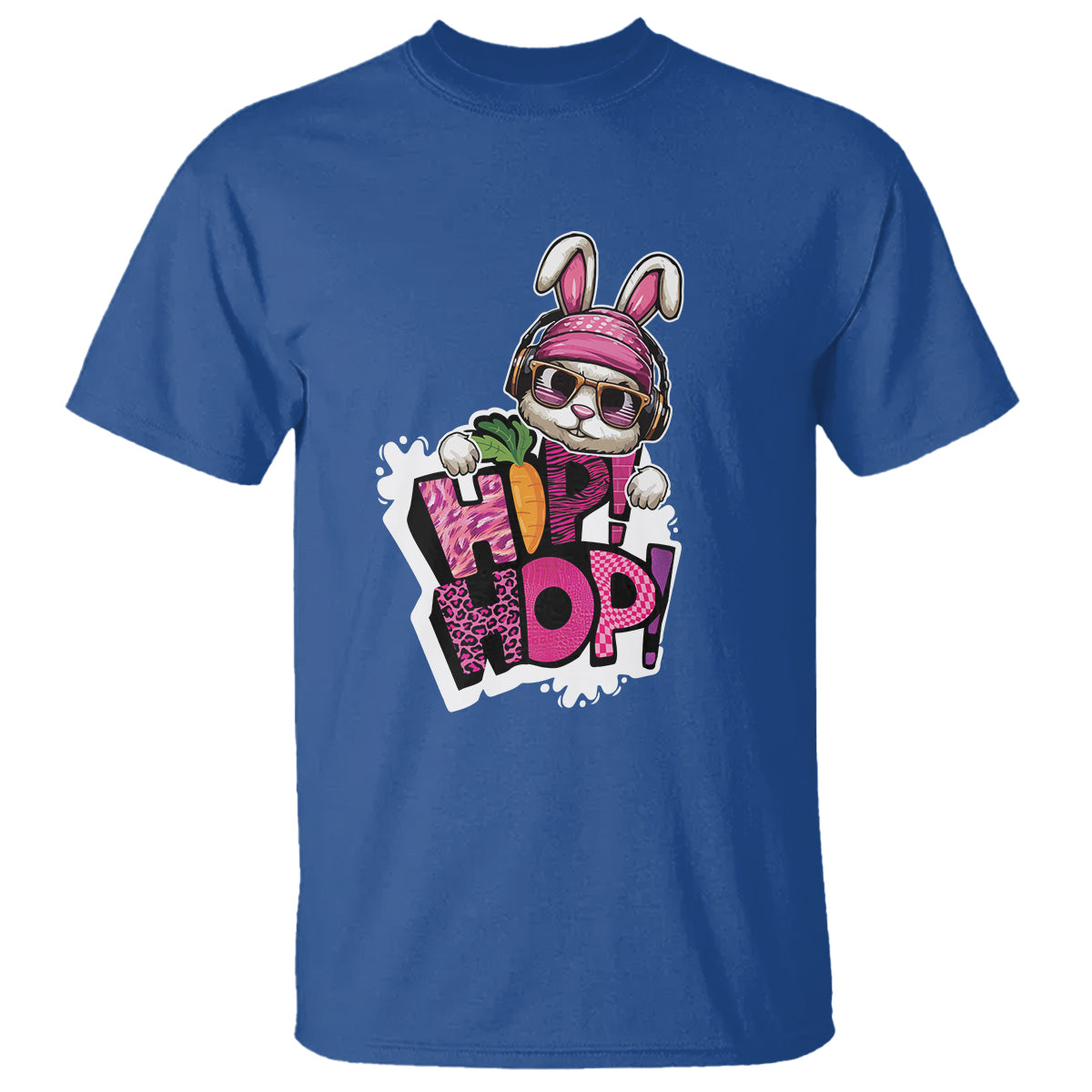 Easter Day Cool Hip Hop Bunny T Shirt - Wonder Print Shop