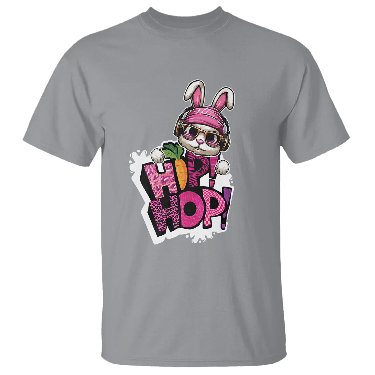 Easter Day Cool Hip Hop Bunny T Shirt - Wonder Print Shop