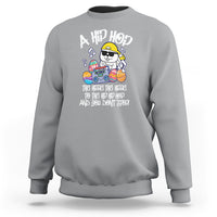 Easter Day Sweatshirt Cool Bunny The Hippie To The Hip Hop And You Don't Stop - Wonder Print Shop