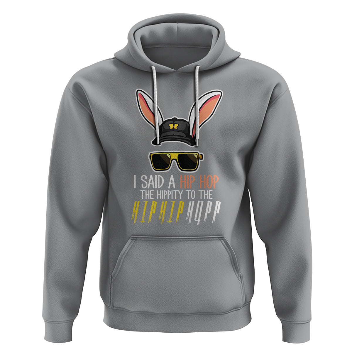 Easter Day Hoodie Bunny The Hippie To The Hip Hop - Wonder Print Shop