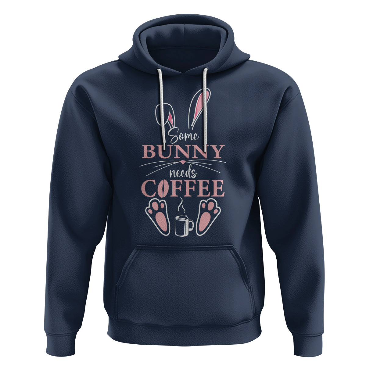 Easter Day Hoodie Funny Some Bunny Needs Coffee - Wonder Print Shop