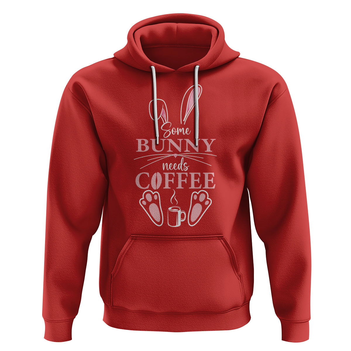 Easter Day Hoodie Funny Some Bunny Needs Coffee - Wonder Print Shop