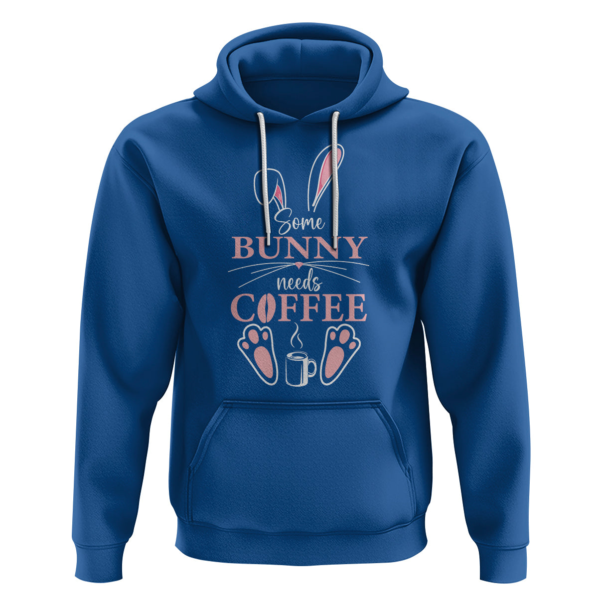 Easter Day Hoodie Funny Some Bunny Needs Coffee - Wonder Print Shop