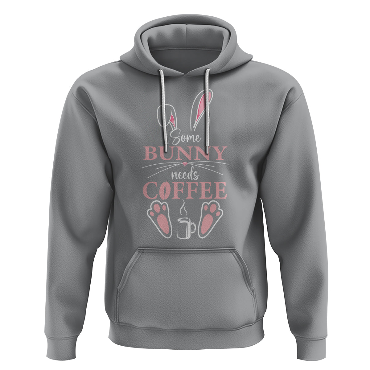 Easter Day Hoodie Funny Some Bunny Needs Coffee - Wonder Print Shop