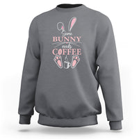 Easter Day Sweatshirt Funny Some Bunny Needs Coffee - Wonder Print Shop
