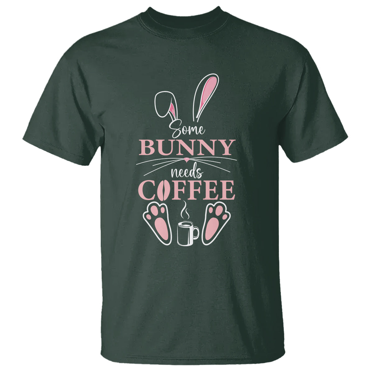 Easter Day T Shirt Funny Some Bunny Needs Coffee - Wonder Print Shop