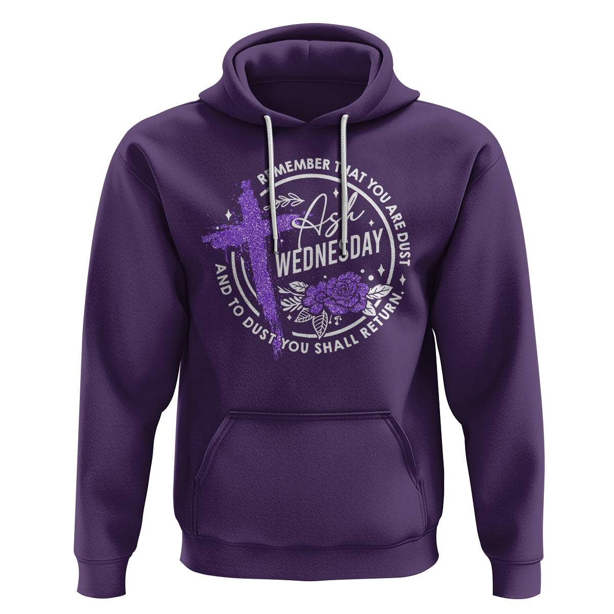 Ash Wednesday Hoodie Remember That You Are Dust Cross Catholic Lent Christian - Wonder Print Shop