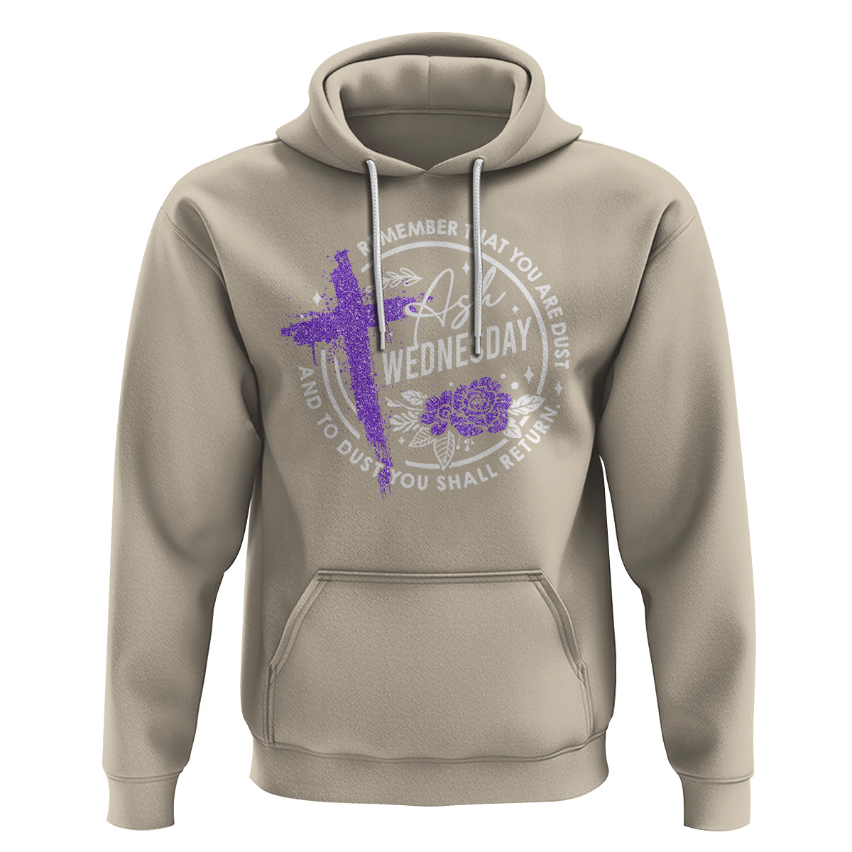 Ash Wednesday Hoodie Remember That You Are Dust Cross Catholic Lent Christian - Wonder Print Shop